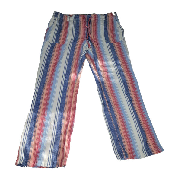 Alexander Jordan Pants - Alexander Jordan Pants Womens Size Large Linen Blend Pink Pockets Cottagecore